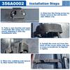 Kit Fibbie WPL 356A0002, Fibbia/Cinghia Copribedding | Ricambio per Clip Copribagagli Backflip 356A0002 - Lato Inferiore