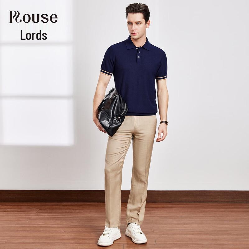 LORDS 2026 Mulberry Silk & Cotton Short-Sleeve Polo T-Shirt