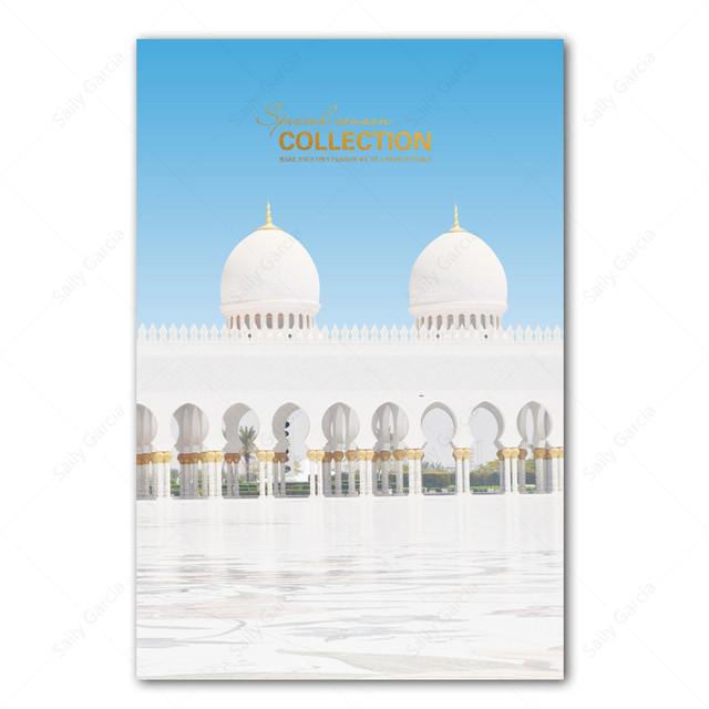 

Американский современный минималистичный синий и белый архитектурный постер, скандинавский городской пейзаж, холст, картина для декоративных фотографий для дома 21*30cm