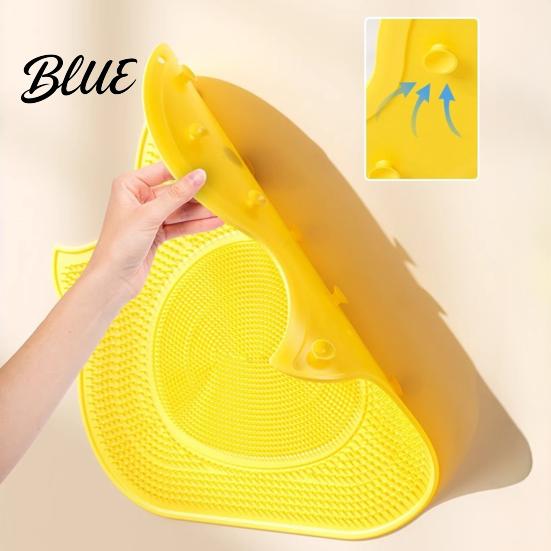 Health Feet Care Silicone Safe Little Yellow Rub Mat Tool Foot Duck Design Anti-Slip Suction