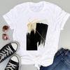 Watercolor Lovely Striped 90s Summer Fashion Women Print Tee Top Tshirt Short Sleeve Lady Female Clothing Casual Graphic T-shirt