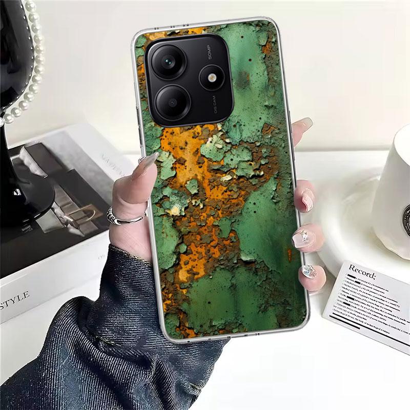 

Vintage Industrial Style Rusty Pattern Soft Phone Case For Xiaomi Redmi Note 15 14 14S 13 12 Pro Plus 12S 11 11S 11E 10 10S 11T Redmi Note 14 5G