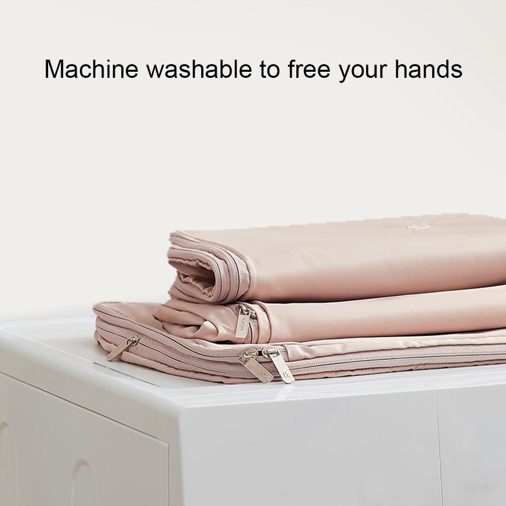 Dustproof Garment Protector Cover Bag with Self Compression Zipper Space Saver Fully Enclosed Closet Organizer Clothes Storage