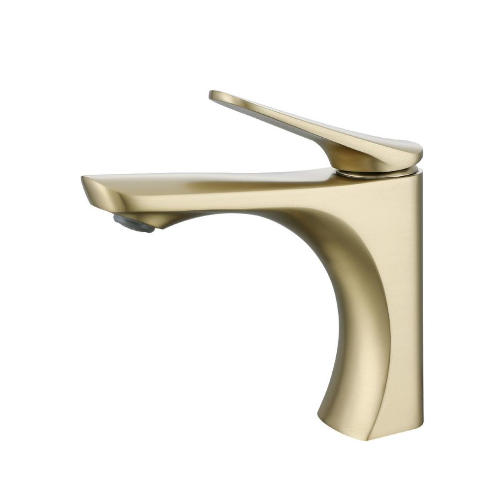 Best-selling Creative Zinc Alloy Sink Faucet Single Handle Modern Design Hot/Cold Water Functionality Deck Mounted School Use