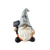 Halloween Pumpkin Gnomes with Witch Hat Resins Figurine Festives Decoration For Indoor and Outdoor Party Garden Decors