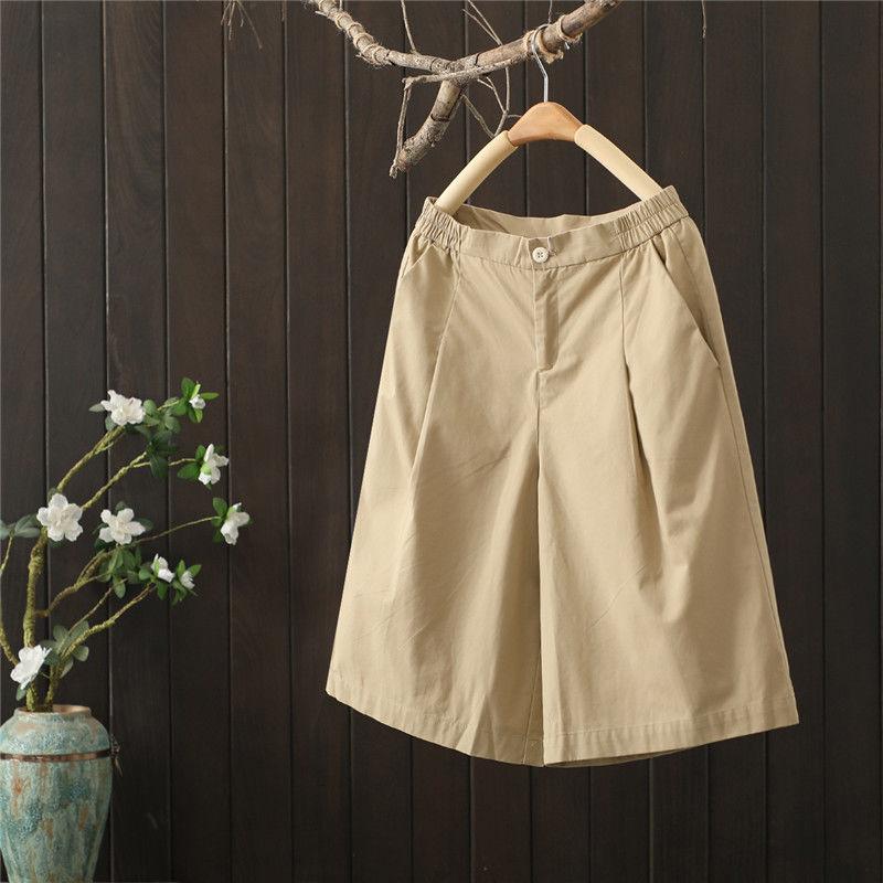 

Женские летние шорты Укороченные шорты Повседневные шорты с высокой талией Свободные шорты с широкими штанинами Брюки 2XL