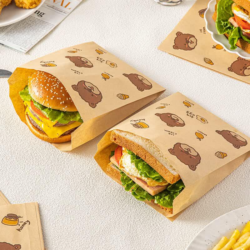 Jiekainuo Oil-Proof Food Wrapping Paper Bags