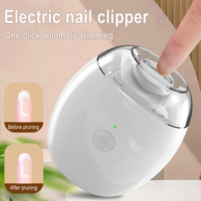 1/2/3/5 Piezas Cortauñas Eléctrico para Niños, Adultos, Personas Mayores, Recortador Automático de Uñas con Luz LED, 3 Velocidades, Lima de Pulido para Manicura de Bebé, Cortador de Uñas