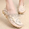 2025 Vår/Sommar Dam Blommig Nappa Komfort Flats, Fyra Säsonger Slip-On Mamma Skor