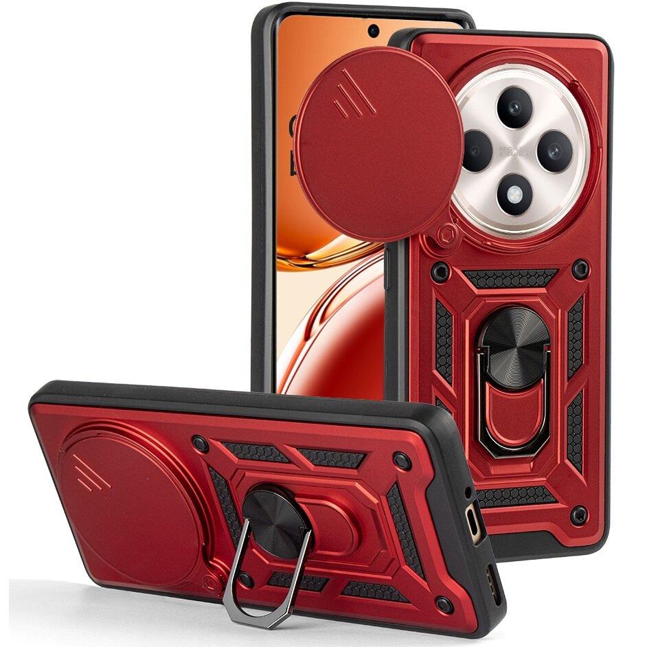 Armored case for Oppo Reno 12FS / 12F, CamShield Slide, red
