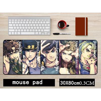 JOJO Kujo Jotaro Anime Rutschfestes Mauspad - Groß 30x80CM Tastaturmatte