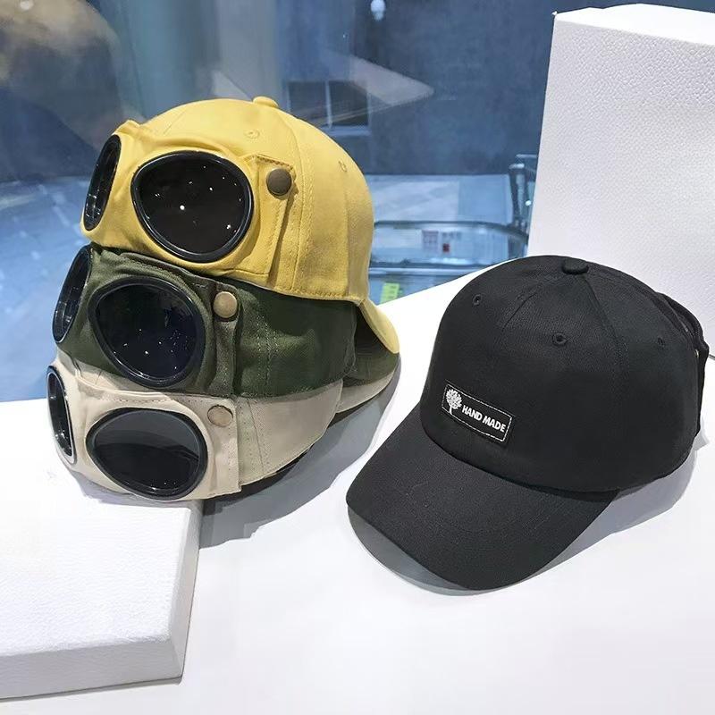 New Fashion Aviator Hat Summer Personality Glasses Baseball Cap Female Unisex Sunglasses Male Cap Baseballcap Boys Cap