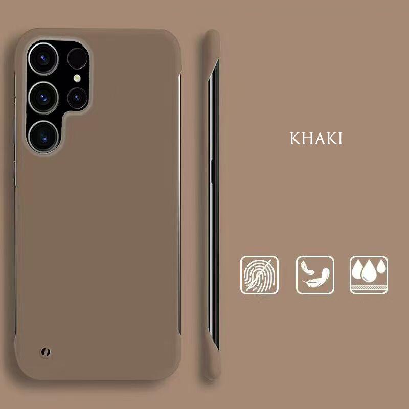 INS Simple Solid Color Skin Friendly Frameless Case For Samsung Galaxy S21 S20 Ultra Plus FE Note 20 Ultrathin Anti-Fingerprints Hard PC Matte Cover