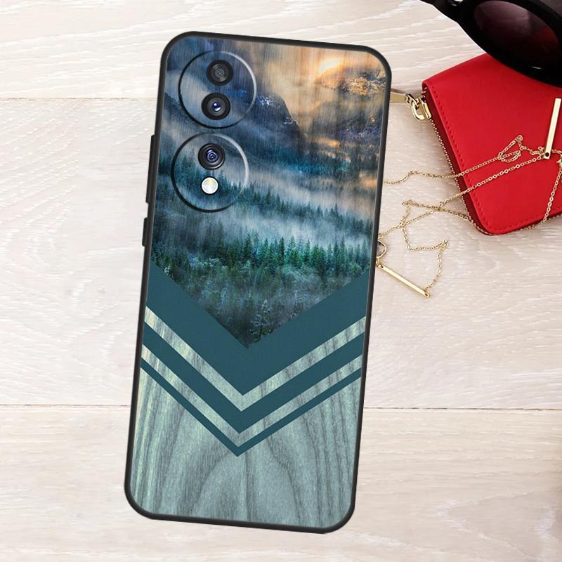 Forest Geometry Wood Nature Case For Honor Magic 8 5 6 7 Lite X9a X9b X9c X9d X8b X8c Win RT 50 70 90 200 400 Pro Cover