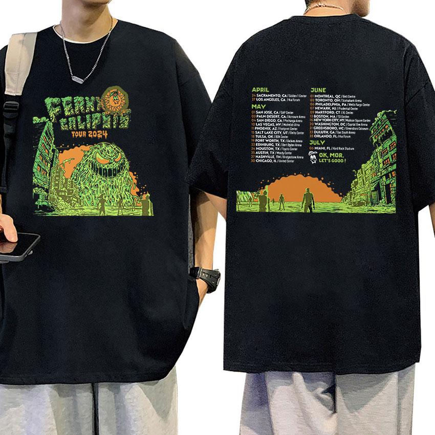 Rapper Feid Ferxxo 2024 Graphic T Shirt Mens Hip Hop Fashion High Quality TShirts Vintage Oversized Cotton Tshirt Streetwear