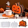 Pumpkin Coaster Silicone Mold For Baking Crafting Art Halloween Home Decoration With Easy Releases Designs