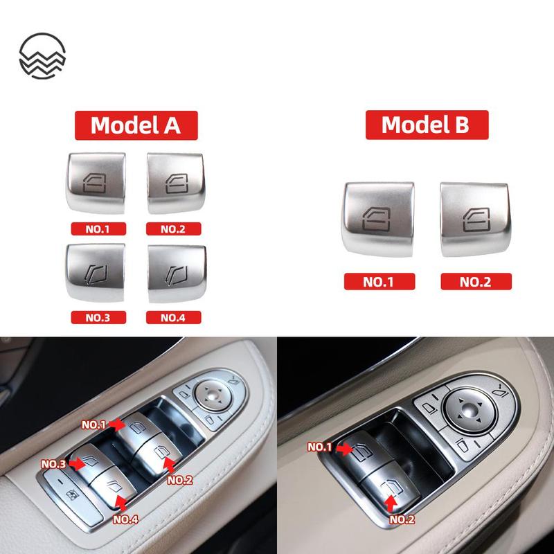 For Mercedes W447 W448 Car Window Switch Repair Button Cover Vehicle Door Glass Control Switch Key Cap For Benz Vito V260 Class
