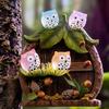 Mikrolandschaft Moos Kreatige Leuchtende Eule Garten DIY Dekorative Zubehör Kleine Ornamente Für Kinder Erwachsene Kindergeburtstag Geschenk Feiertagsgeschenk