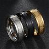 UAGE Vintage Roman Numerals Men Rings Temperament Fashion 6mm Width Stainless Steel Rings For Men Jewelry Gift