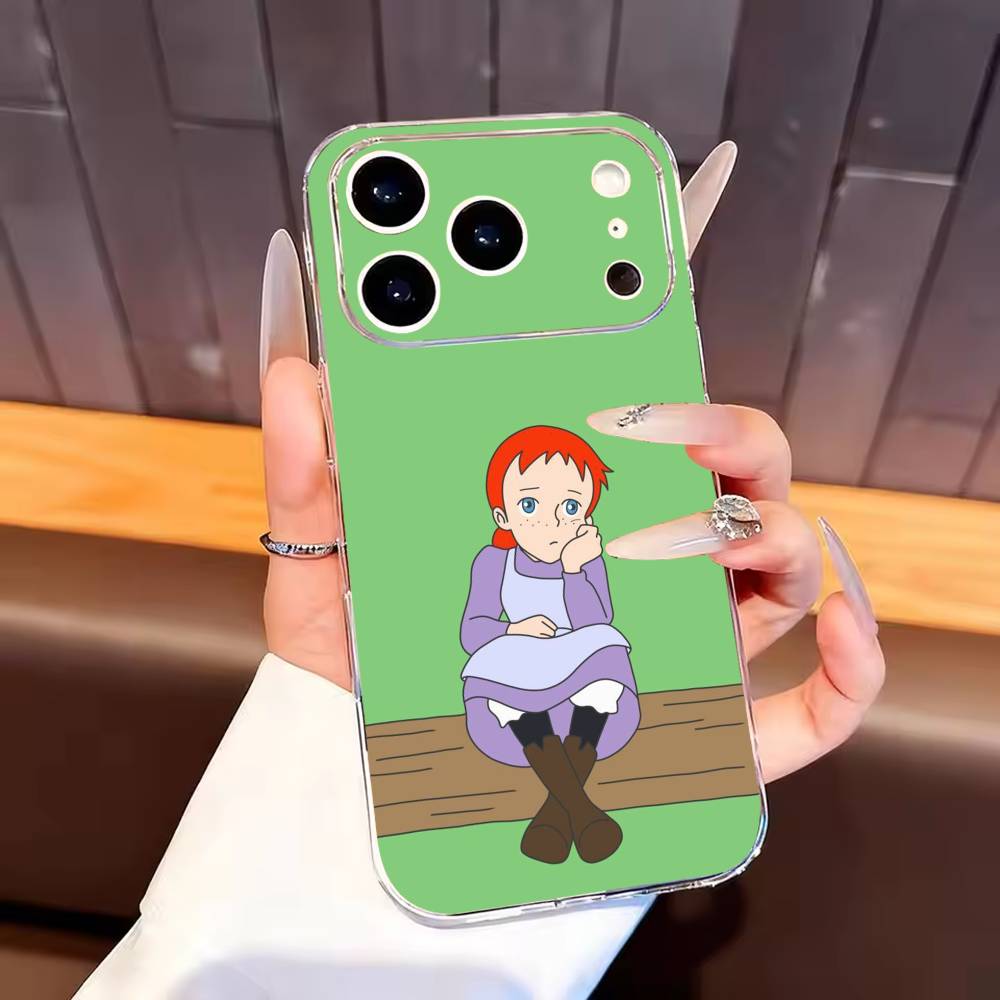 

Анна с Зеленых Крыш Анна Ширли Чехол для телефона Для iPhone17,16,15,14,13,12,11 Plus,Pro Max Мягкий прозрачный чехол iPhone16pro