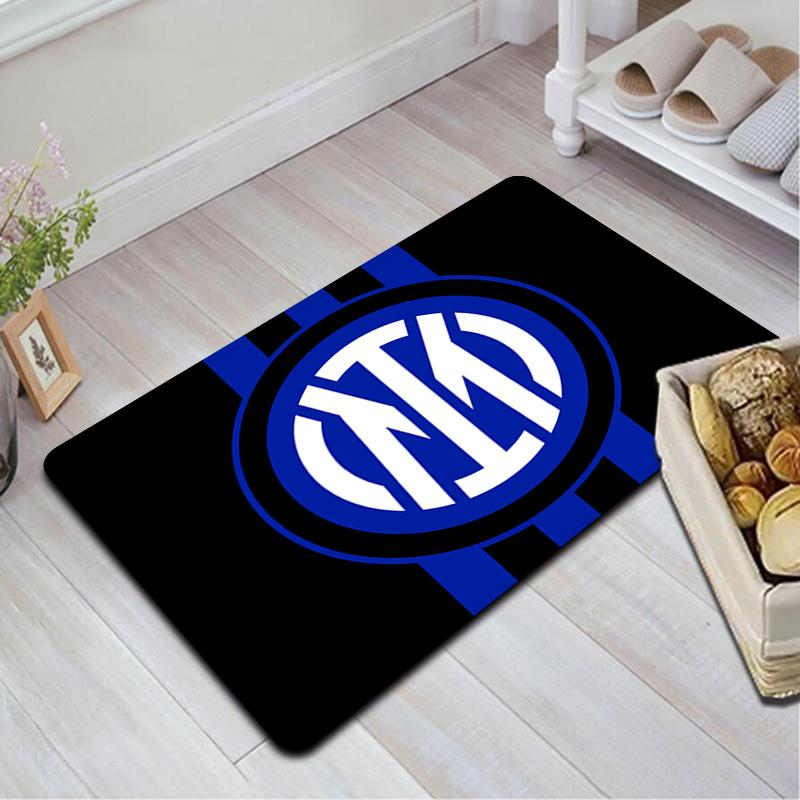 Inter Milan Pattern Rug Floor Mat for Living Room or Bedroom Soft and Comfortable Carpet a Gift for Birthday and Holiday.