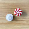 10/20/24Pcs Cabinet Door Knob Cover Christmas Peppermint Candy Drawer Closet Dresser Wardrobe Door Pull