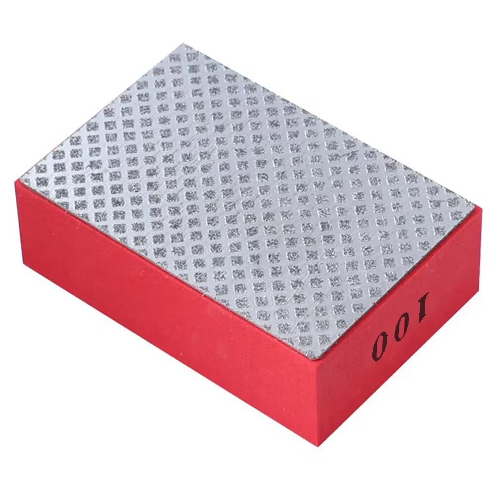 Diamond Hand Polishing Pads, Glass Abrasive Grinding Block Pad for Tiles, Ceramic and Stone Marble Grinding Disc Polishing Tools