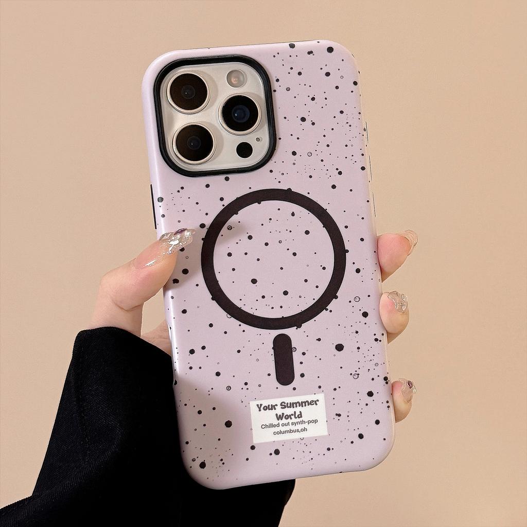 Ink Splashing Magnetic Bracket Apple 15 Mobile Phone Case IPhone 16 Promax Suitable for 13 Philin Korean Niche 11 Hard