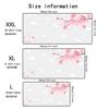 Pink cherry blossoms Mouse Pad Large Gaming Office Stitched Edges Non-Slip Rubber Base Extended Keyboard Mousepads Long Desk Mat