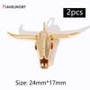 2Pcs 14K Gold Plated Brass Metal Conch Pendant,Charms For Jewelry Making,DIY Earring Bracelet Necklace Making Findings Supplies