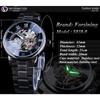 Forsining New Top Men's Watch Business Style Men's Watch Manual Watch Hollow Stainless Steel Watch