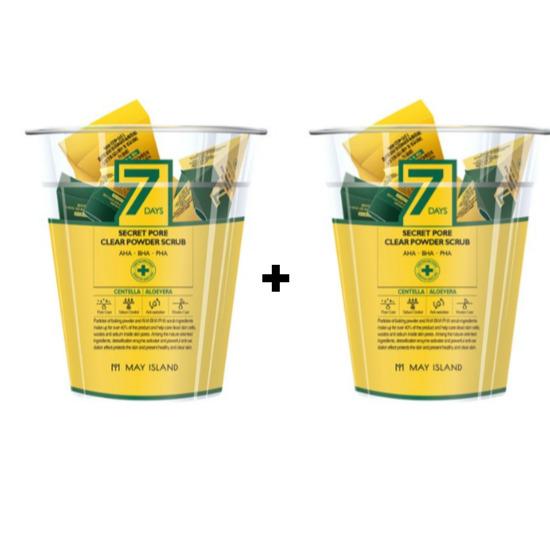 May Island 7 Days Secret Pore Clear Powder Scrub (5g*12ea) 1 Pack
