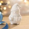 DIY Blank White Decorations 3D Printed Snowman Figurine Holding Gift Boxes Paintable Christmas Ornaments Ornament Cute Winter Desktop Decor,
