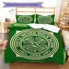 Celtic Football Club Bedding Quilt Set Quilt Cover Pillowcase Home Decoration Birthday Gift (1 * Duvet Cover + 2 * Pillowcase, Without Core)