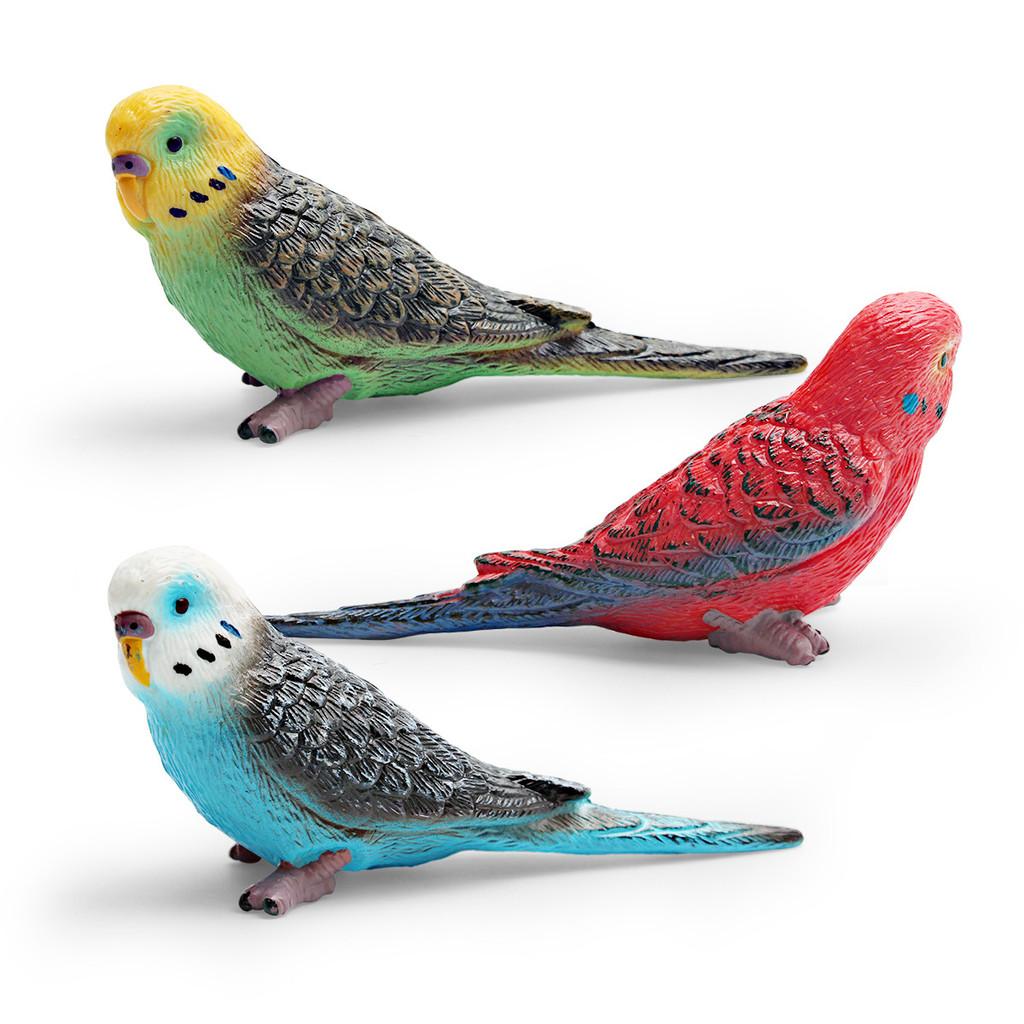 Wildlife Bird Simulation Pvc Model Parrot Toy For Children Educational Play