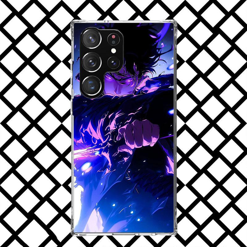Anime S-Solos L-Levelings Handyhülle für Samsung Galaxy S26 S25 Edge S24 S23 Ultra S22 Plus S21 FE S20 + Weiche Hülle Druck Fundas