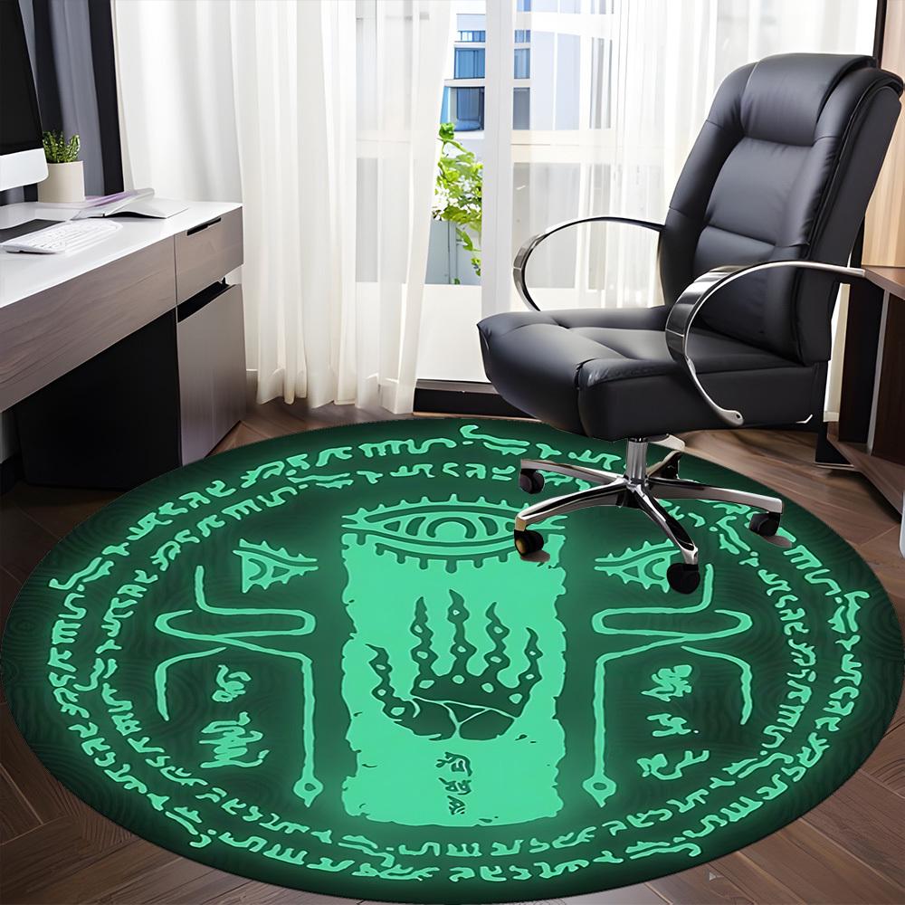 Legend of Zelda Office Round Area Rug, Indoor Mat Suitable For Office,Bedroom Living Room Home Decor, Room Deco A0908126