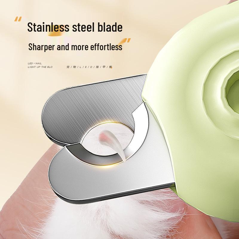 Pet Nail Clippers with Light for Cats, Dogs, Rabbits, and Puppies - Precision Cutting Tool with Safety Features