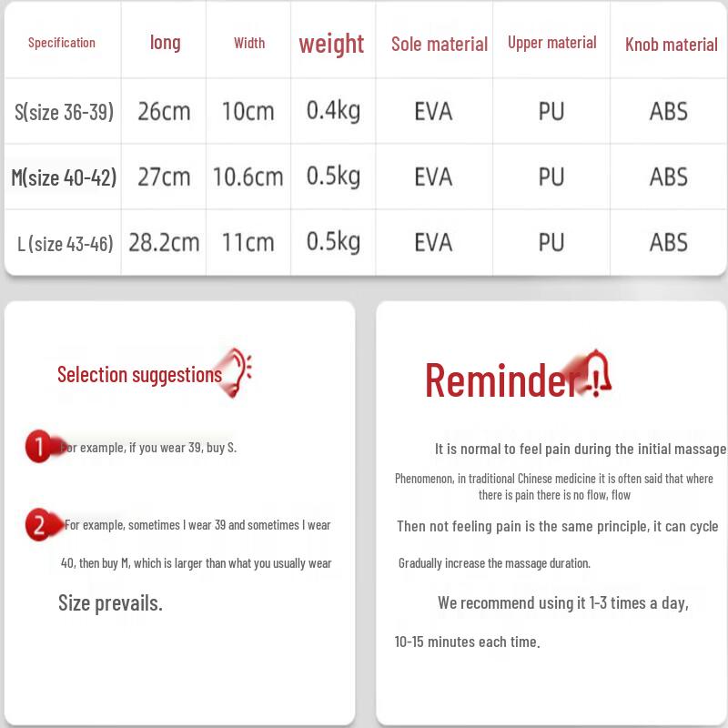 CLORIS Therapeutic Foot Massage Slippers with Jade & Tourmaline