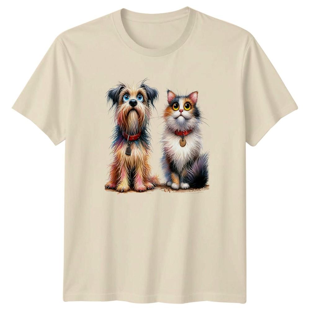 Dogs Cats Animals Unisexs TShirt Unisexs Tee Graphic Unisex Top