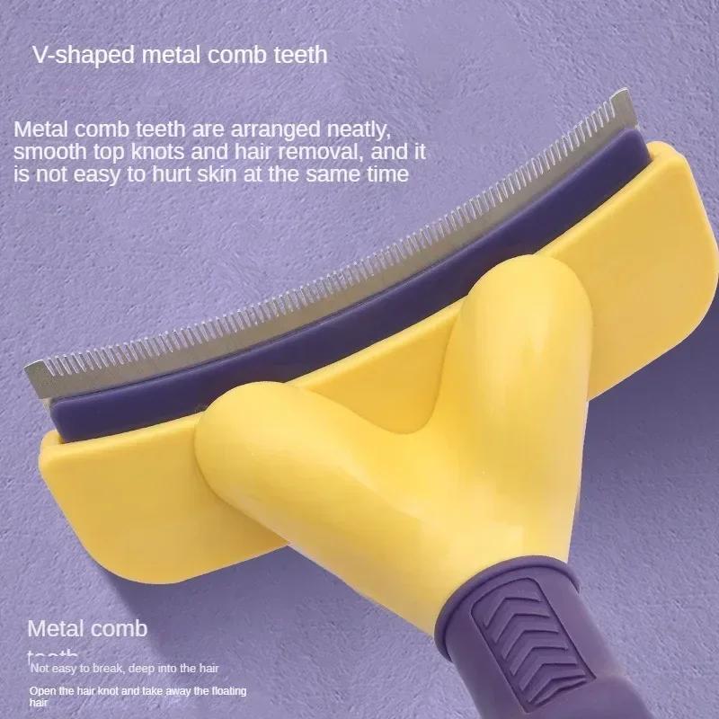 Combs Hair Remover Cat Dog Brush Grooming Tools Pet Detachable Clipper Attachment Pet Trimmer Combs Supply Furmins for Cat Dog