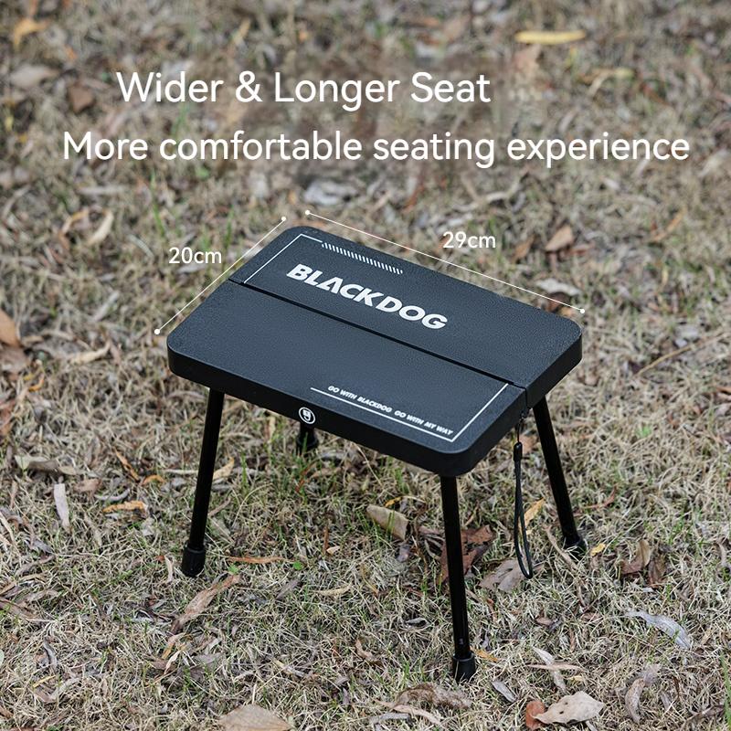 BLACK DOG MAZA Tragbarer Stuhl Outdoor Angelstuhl Campingstuhl, Geeignet für Camping, Picknick, Leicht zu tragen