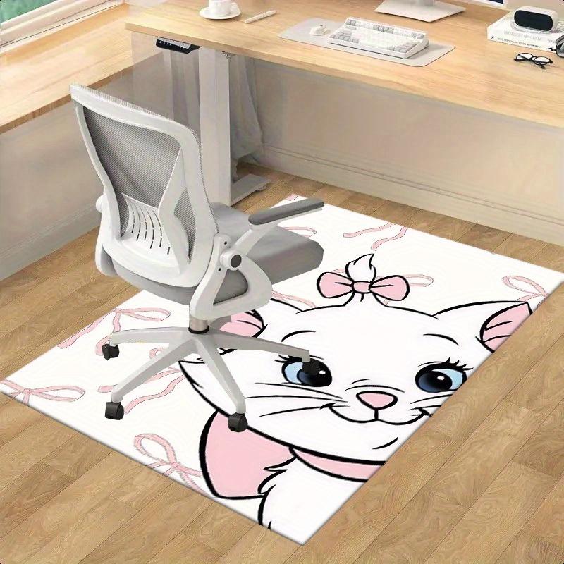 

1pc, Home Decor Carpet | Office Rug | Chair Pad | Outdoor Mat | Gift Idea - Cute Kitty with Pink Bow P160 60cm by 90cm
