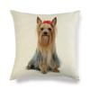 45cm*45cm Yorkshire dog  linen throw pillow covers couch cushion cover home decorative pillow covers