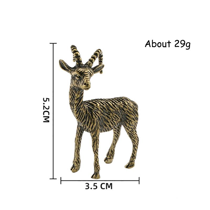 

Retro Brass Goat Mini Ornament Antique Copper Zodiac Animal Sheep Miniature Figurines Desktop Decor Home Decorations Accessories
