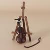 Miniature Dollhouse Christmas Violin Stand Model Prop