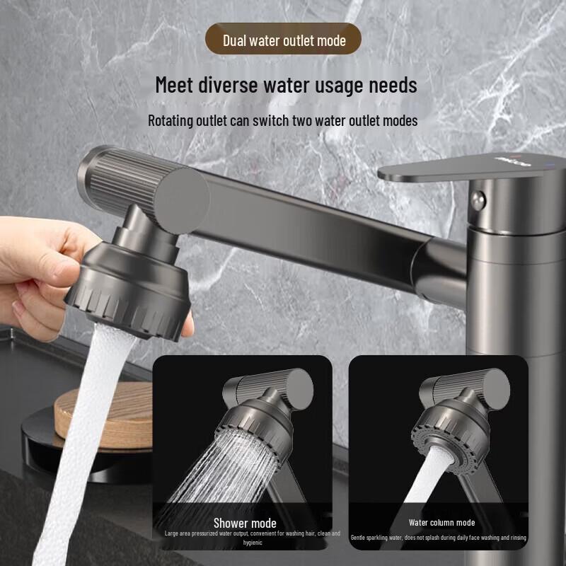 MICOE Lucky Cat 360° Swivel Single Cold Basin Faucet