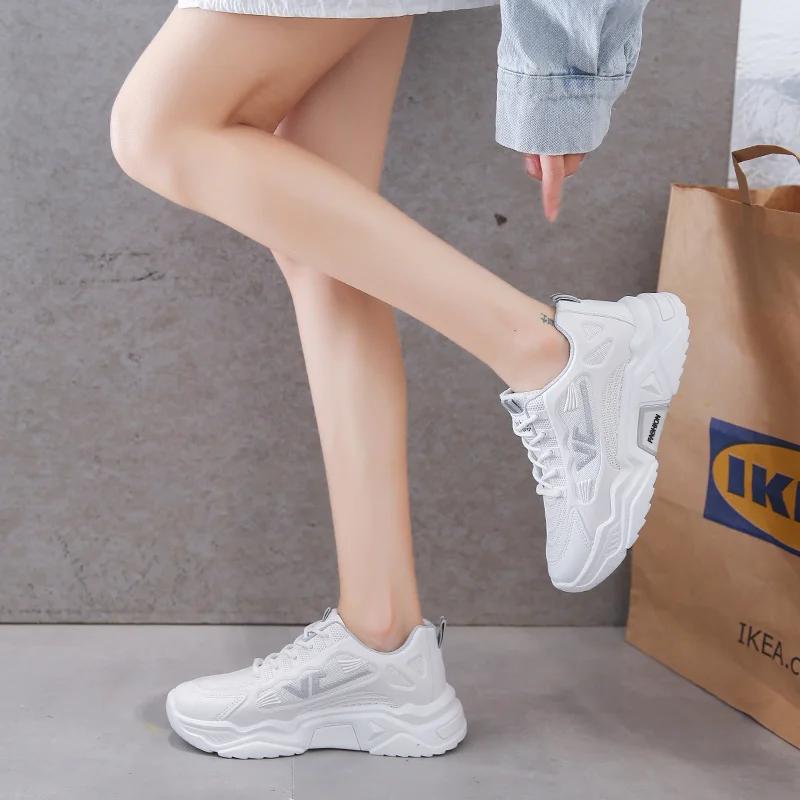 Fashion 2024 Spring and Autumn New Style Mesh Fashionable Breathable Trendy Soft Soled Sports Shoes Casual Shoes