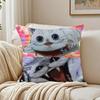 Funny Cute Character DDekin No Mogura Cushion Cover Linen Pillowcase Soft  for Sofa Bed Home Room Decor
