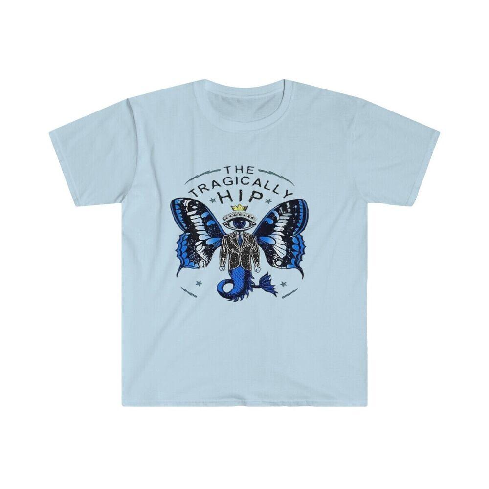 Vtg The Tragically Hip Band Cotton Light Blue Full Size Unisex Shirt J581 Unisex T-Shirt XXL